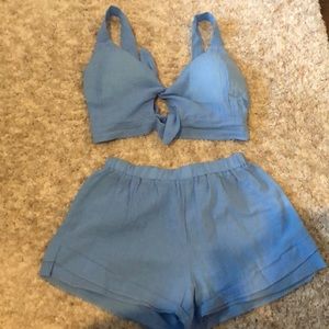 Women’s two piece short & bralette outfit